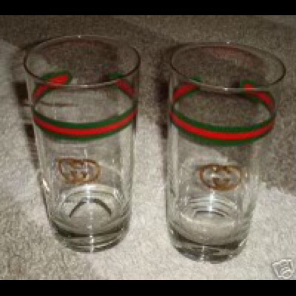 Set of 2 Gucci Whiskey Drinking Glasses